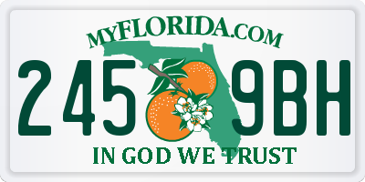 FL license plate 2459BH