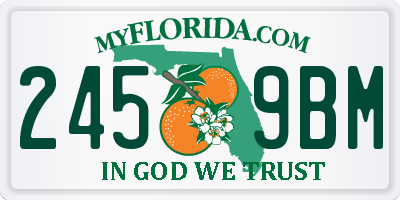 FL license plate 2459BM
