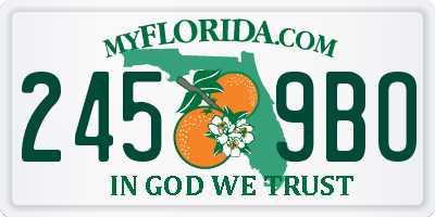 FL license plate 2459BO