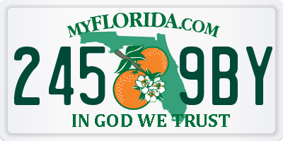 FL license plate 2459BY