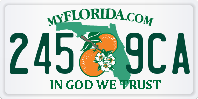 FL license plate 2459CA