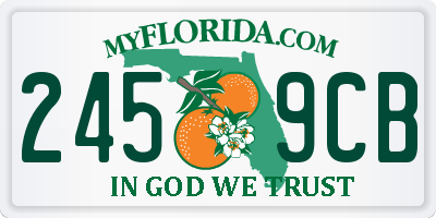 FL license plate 2459CB