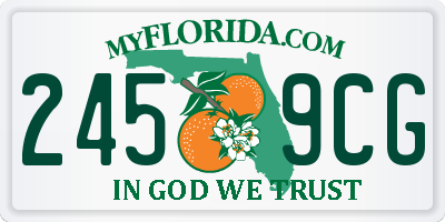 FL license plate 2459CG