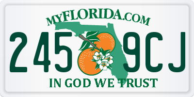 FL license plate 2459CJ