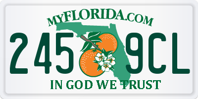 FL license plate 2459CL