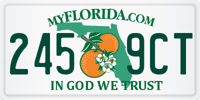 FL license plate 2459CT