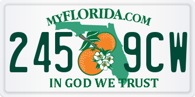 FL license plate 2459CW
