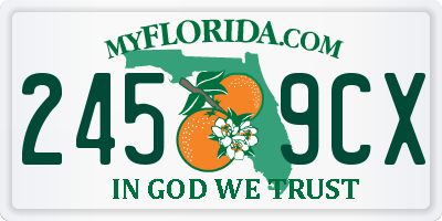 FL license plate 2459CX