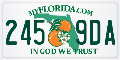 FL license plate 2459DA