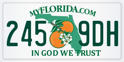 FL license plate 2459DH