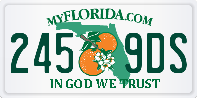 FL license plate 2459DS