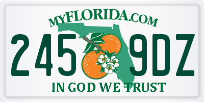 FL license plate 2459DZ