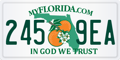 FL license plate 2459EA