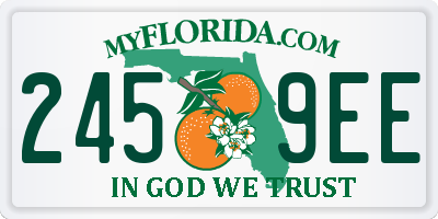 FL license plate 2459EE