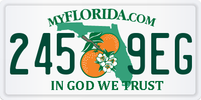 FL license plate 2459EG