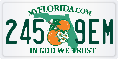 FL license plate 2459EM
