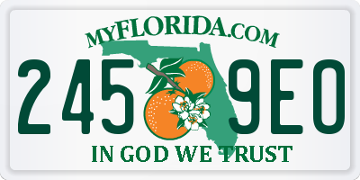 FL license plate 2459EO