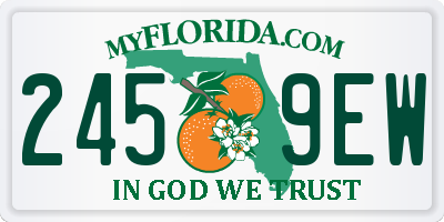 FL license plate 2459EW