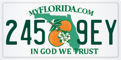 FL license plate 2459EY