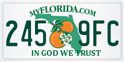 FL license plate 2459FC