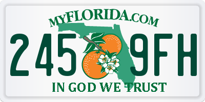 FL license plate 2459FH