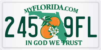 FL license plate 2459FL