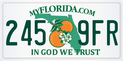 FL license plate 2459FR