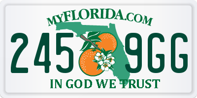 FL license plate 2459GG