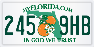 FL license plate 2459HB
