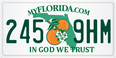 FL license plate 2459HM