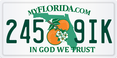 FL license plate 2459IK