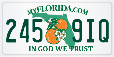 FL license plate 2459IQ