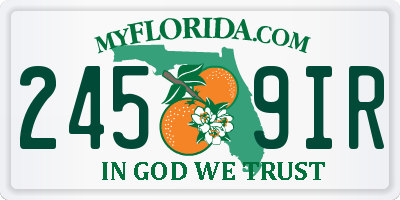 FL license plate 2459IR