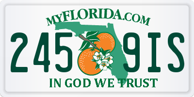 FL license plate 2459IS