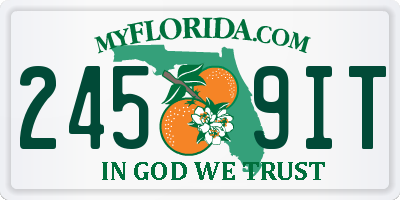 FL license plate 2459IT