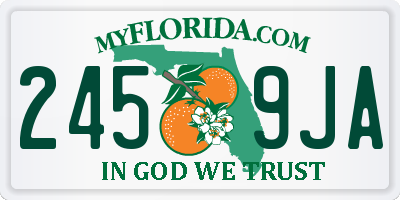 FL license plate 2459JA