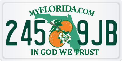 FL license plate 2459JB