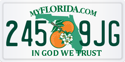 FL license plate 2459JG
