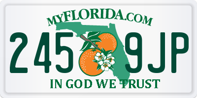 FL license plate 2459JP