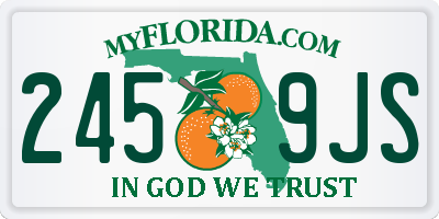 FL license plate 2459JS