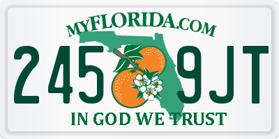 FL license plate 2459JT