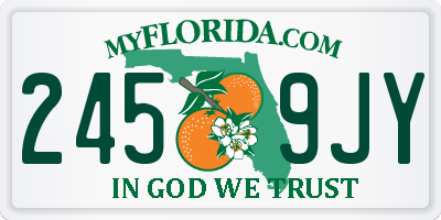 FL license plate 2459JY