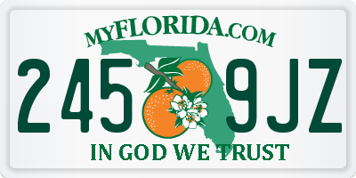 FL license plate 2459JZ