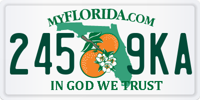 FL license plate 2459KA