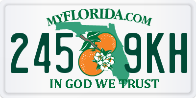 FL license plate 2459KH
