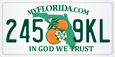 FL license plate 2459KL