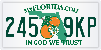 FL license plate 2459KP
