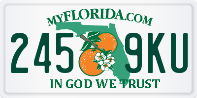 FL license plate 2459KU