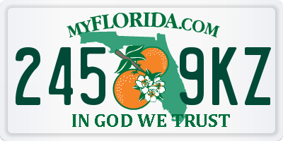 FL license plate 2459KZ
