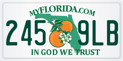 FL license plate 2459LB